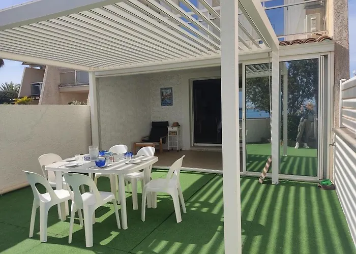T4 Avec Vue Mer, Climatisée, 80m2, à 50m, 6 Pers. - Fr-1-796-100 Villa Gruissan
